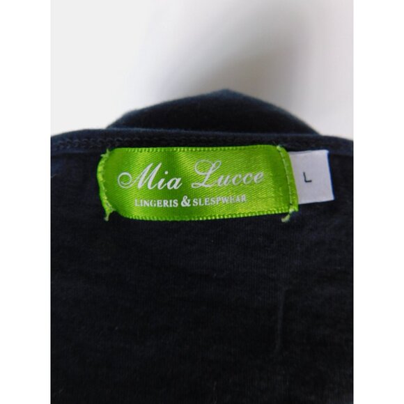 Mia Luce Its Our Destiny Dream Graphic Tee Loungewear Top Black L - Picture 4 of 10